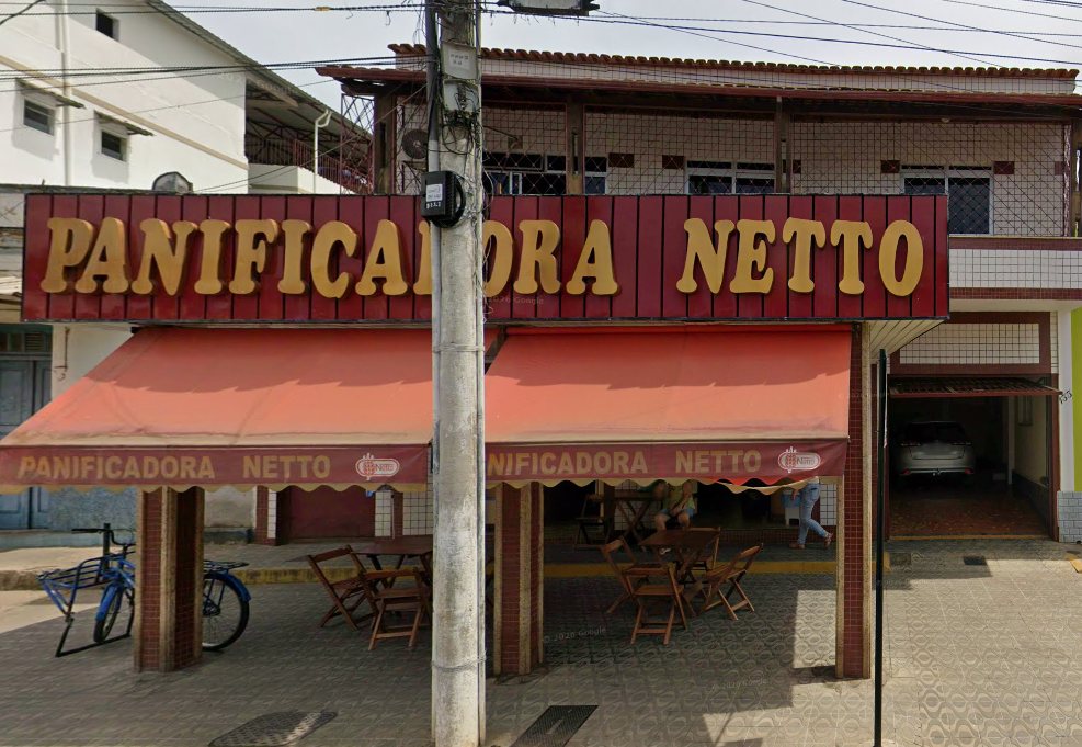 Fachada da Panificadora Netto em São Geraldo